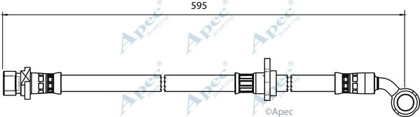 APEC BRAKING Тормозной шланг HOS3997